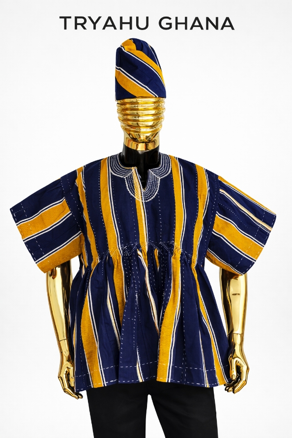 Authentic Ghana Style Redefined | Handwoven Fugu & Batakari Smocks Online